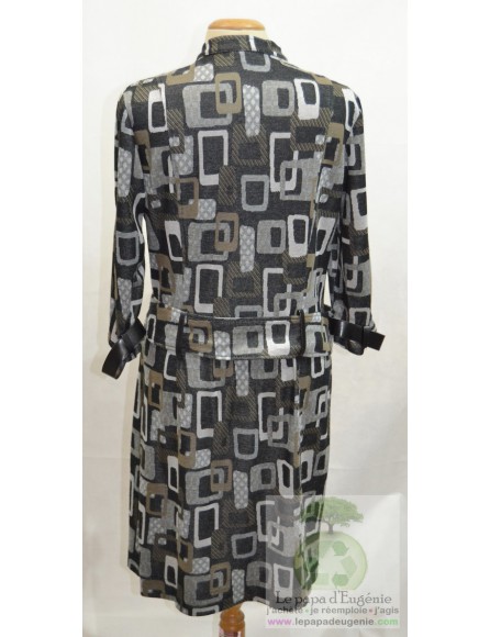 Caroline Biss - robe mi-longue - Dame - gris - XL-42 FR-T4