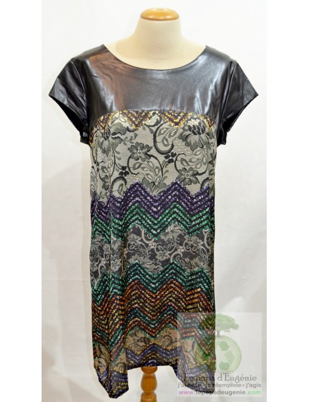 La fée maraboutée - robe mi-longue - Dame - multicolore - L-40 FR-T3