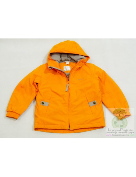 Queschua - manteau - imperméable - Fille, Garçon - orange - 6A