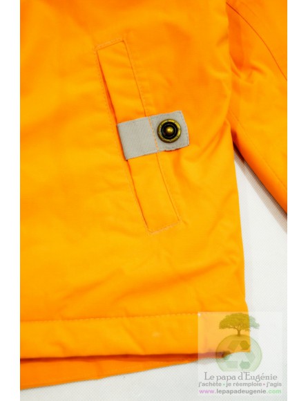 Queschua - manteau - imperméable - Fille, Garçon - orange - 6A