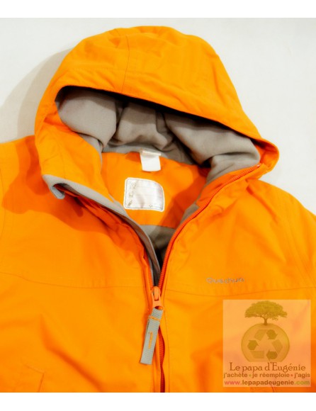 Queschua - manteau - imperméable - Fille, Garçon - orange - 6A