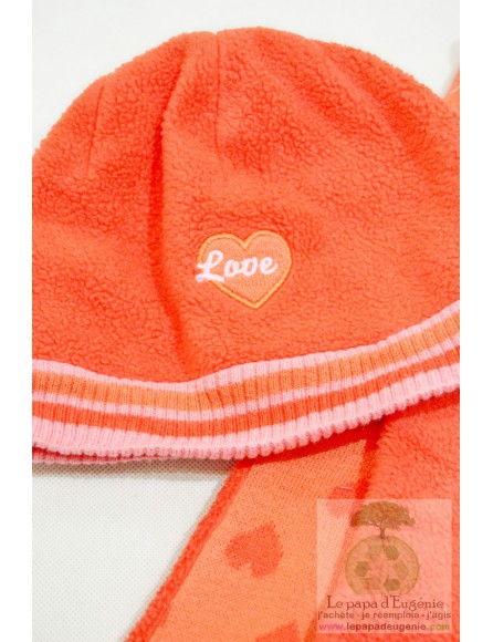 Jocko - bonnet et écharpe - Fille - rose - TU