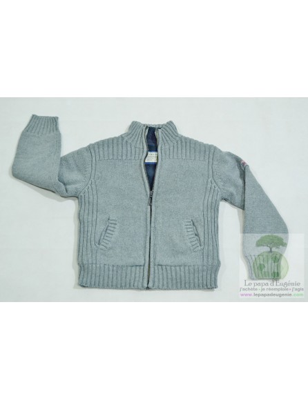 Okaïdi - cardigan - gilet - Fille, Garçon - gris - 6A