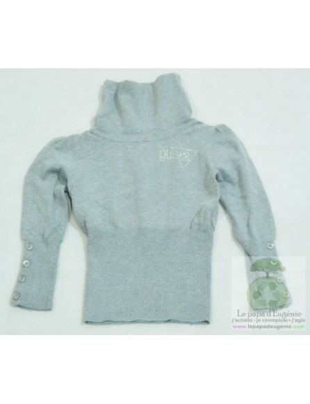Guess - sous-pull col roulé - Fille - gris - 4A