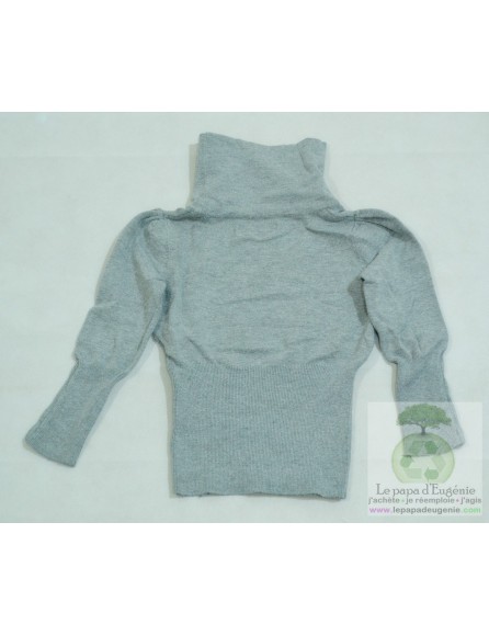 Guess - sous-pull col roulé - Fille - gris - 4A