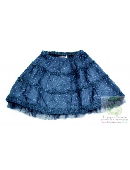 Sergent Major - jupe - Fille - bleu - 4A