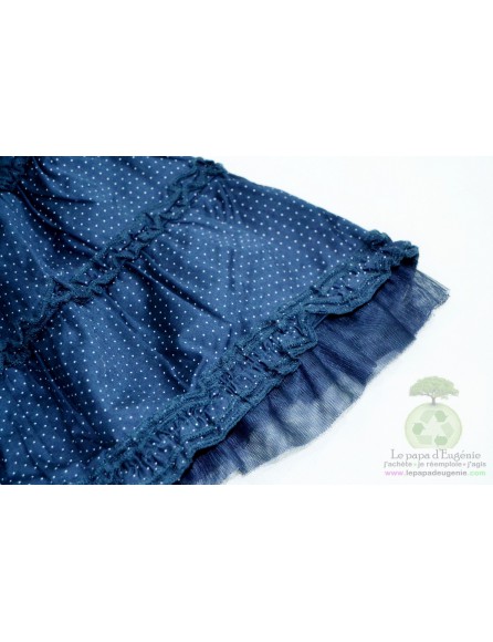 Sergent Major - jupe - Fille - bleu - 4A