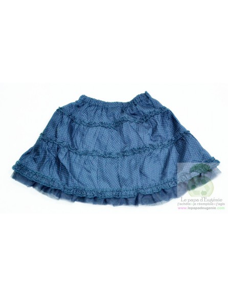 Sergent Major - jupe - Fille - bleu - 4A