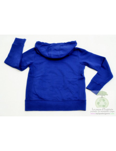 Jbc - sweat capuche poche ventrale - Fille - bleu - 9A