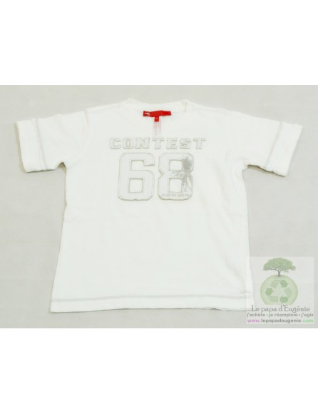Edc - t-shirt - Garçon - blanc - 8A