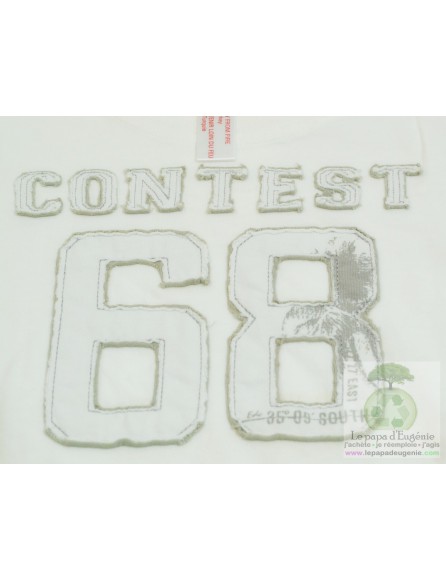 Edc - t-shirt - Garçon - blanc - 8A