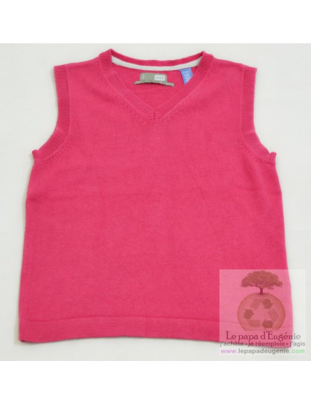 Okaïdi - pull débardeur - Fille - rouge - 8A