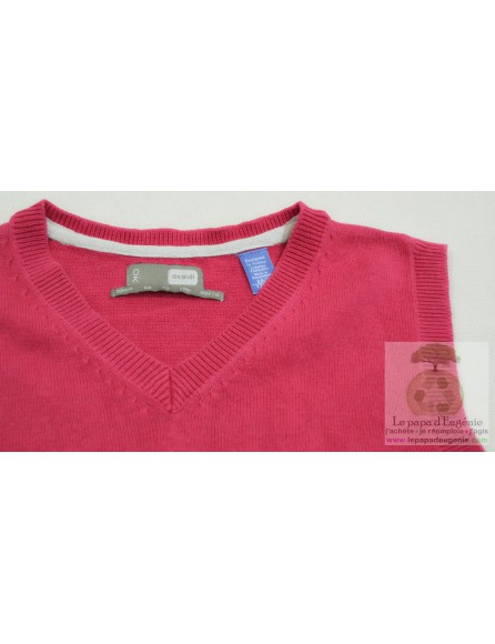 Okaïdi - pull débardeur - Fille - rouge - 8A