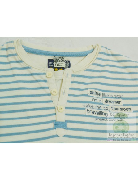 Tape à l'œil - t-shirt - Garçon - bleu - 10A