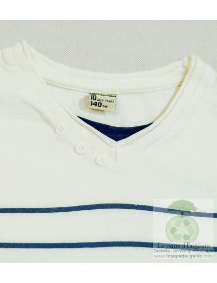 Tape à l'œil - t-shirt - Garçon - blanc - 10A