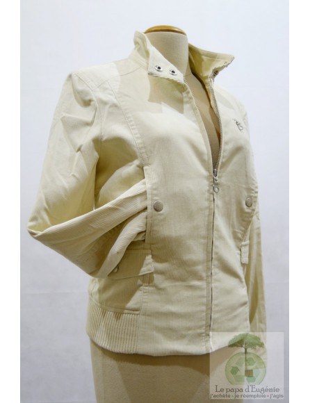 Mango - veste - Dame - écru-ivoire - L-40 FR-T3