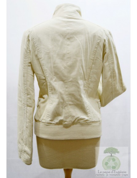 Mango - veste - Dame - écru-ivoire - L-40 FR-T3