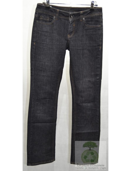 Esprit - jeans regular straight - Dame - noir - XS-34 FR-T0