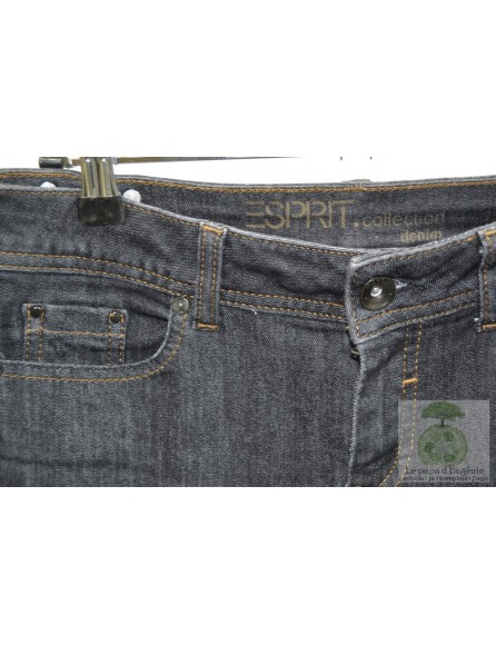 Esprit - jeans regular straight - Dame - noir - XS-34 FR-T0