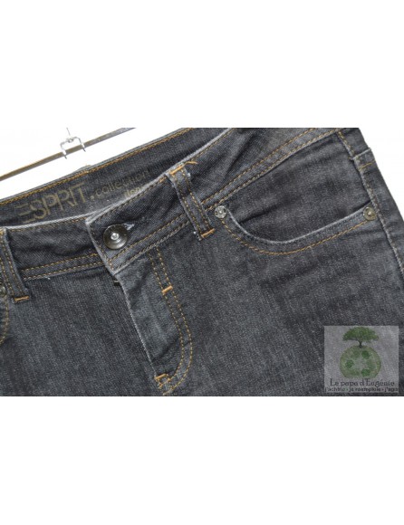 Esprit - jeans regular straight - Dame - noir - XS-34 FR-T0