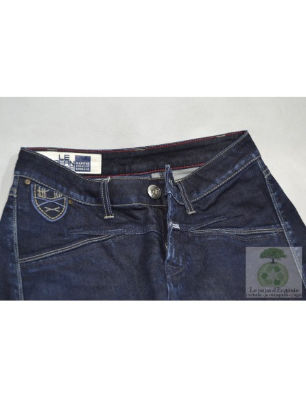 Marithé et François Girbaud - pantalon jeans straight 3/4 - Dame - bleu - S-36 FR-T1