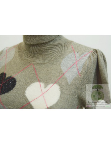 Liu-Jo - pull col roulé - Dame - gris - S-36 FR-T1