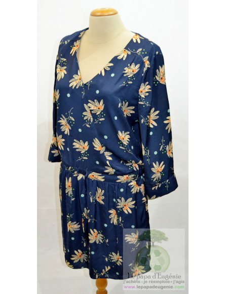 Voodoo - robe mi-longue - Dame - bleu - 38 FR - M