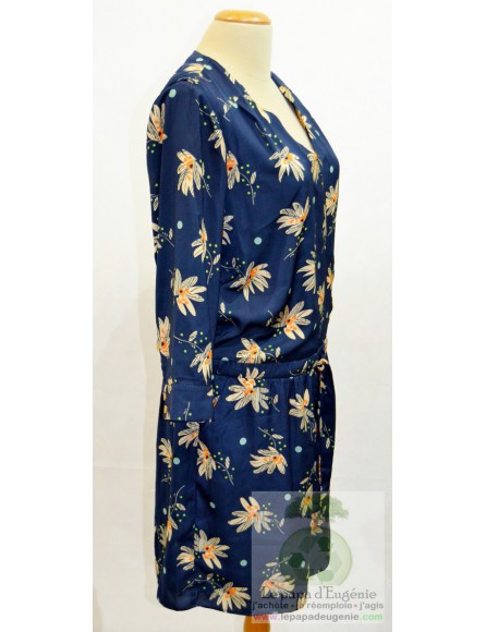 Voodoo - robe mi-longue - Dame - bleu - 38 FR - M