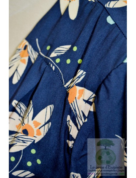 Voodoo - robe mi-longue - Dame - bleu - 38 FR - M
