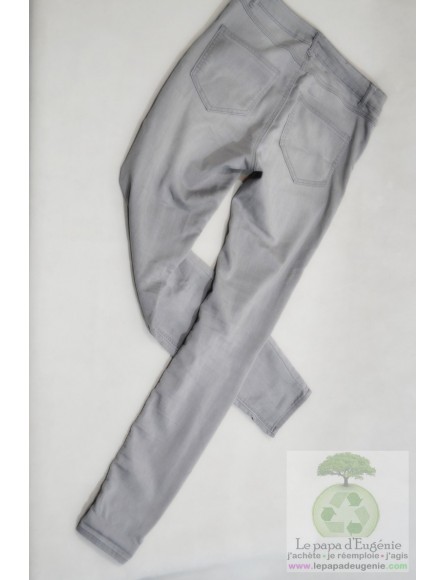 Vila - pantalon jeans slim-svelte - Dame - gris - 40 FR - L