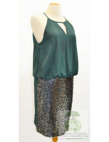 Only - robe mi-longue de cérémonie - Dame - vert - 40 FR - L