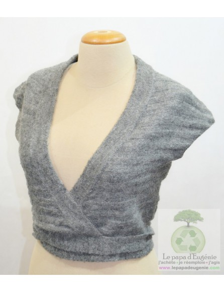 Sandwich - cardigan - gilet - Dame - gris - 38 FR - M