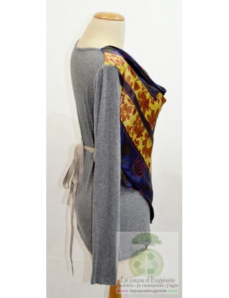 Poussière d'Etoile - t-shirt manches longues - Dame - gris - M-38 FR-T2