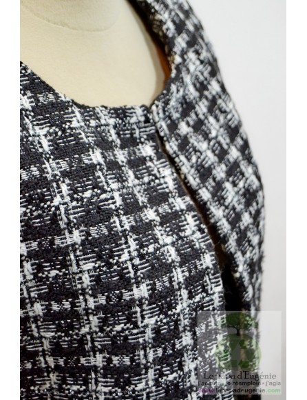 Amélie Amélie - veste courte col arrondi - Dame - noir - XL-42 FR-T4