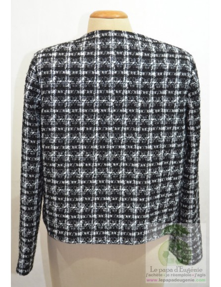 Amélie Amélie - veste courte col arrondi - Dame - noir - XL-42 FR-T4